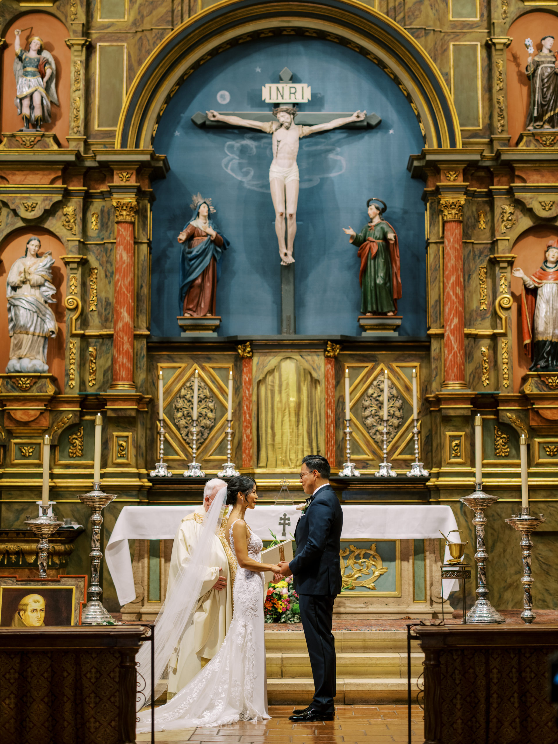 Carmel Mission Basilica Wedding Ceremony 2021
