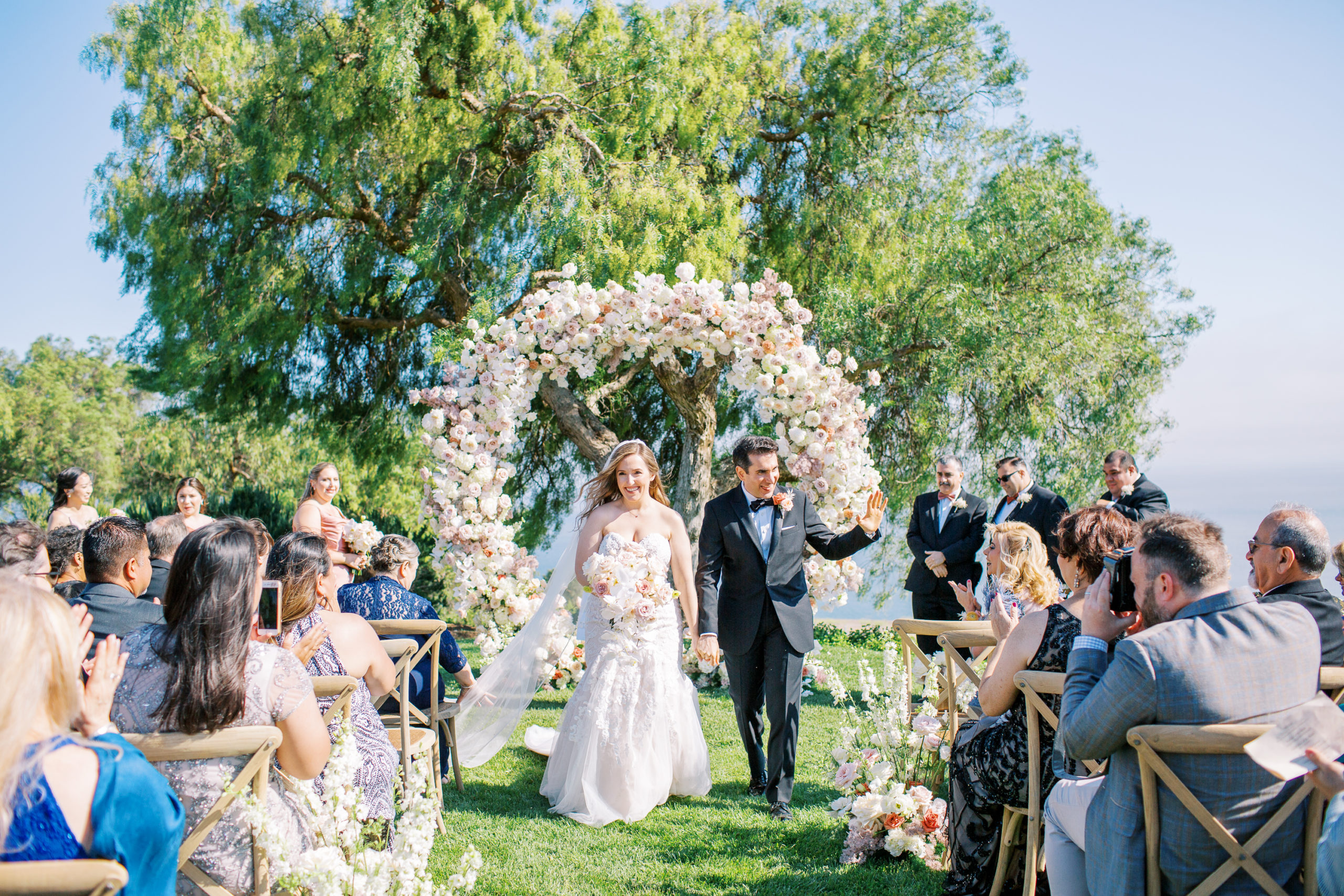 Catalina View Gardens Wedding - Walk Down the Aisle