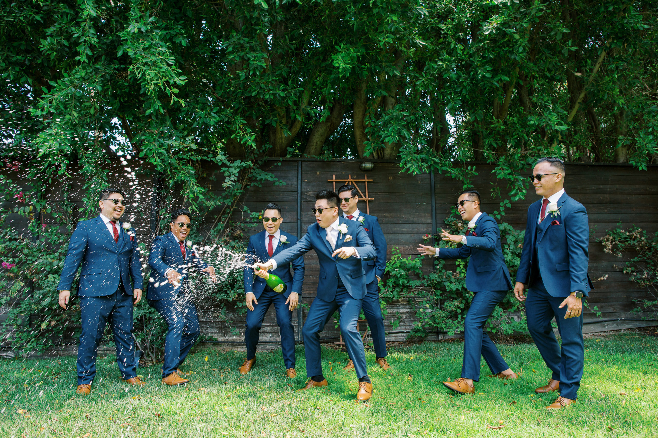 Top Rancho Palos Verdes Wedding Photographer - Champagne Pop