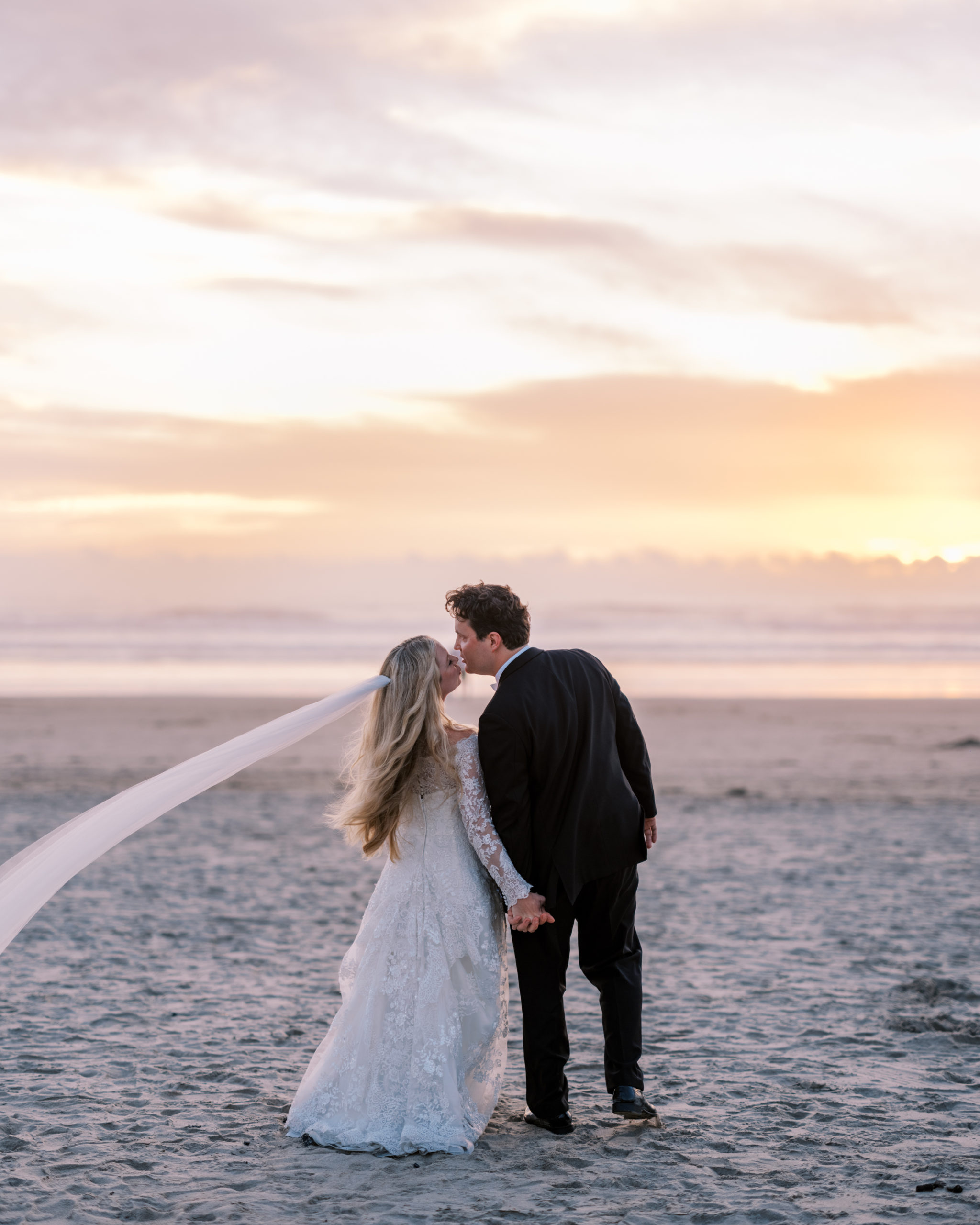 Cannon Beach Wedding - Sunset on beach September