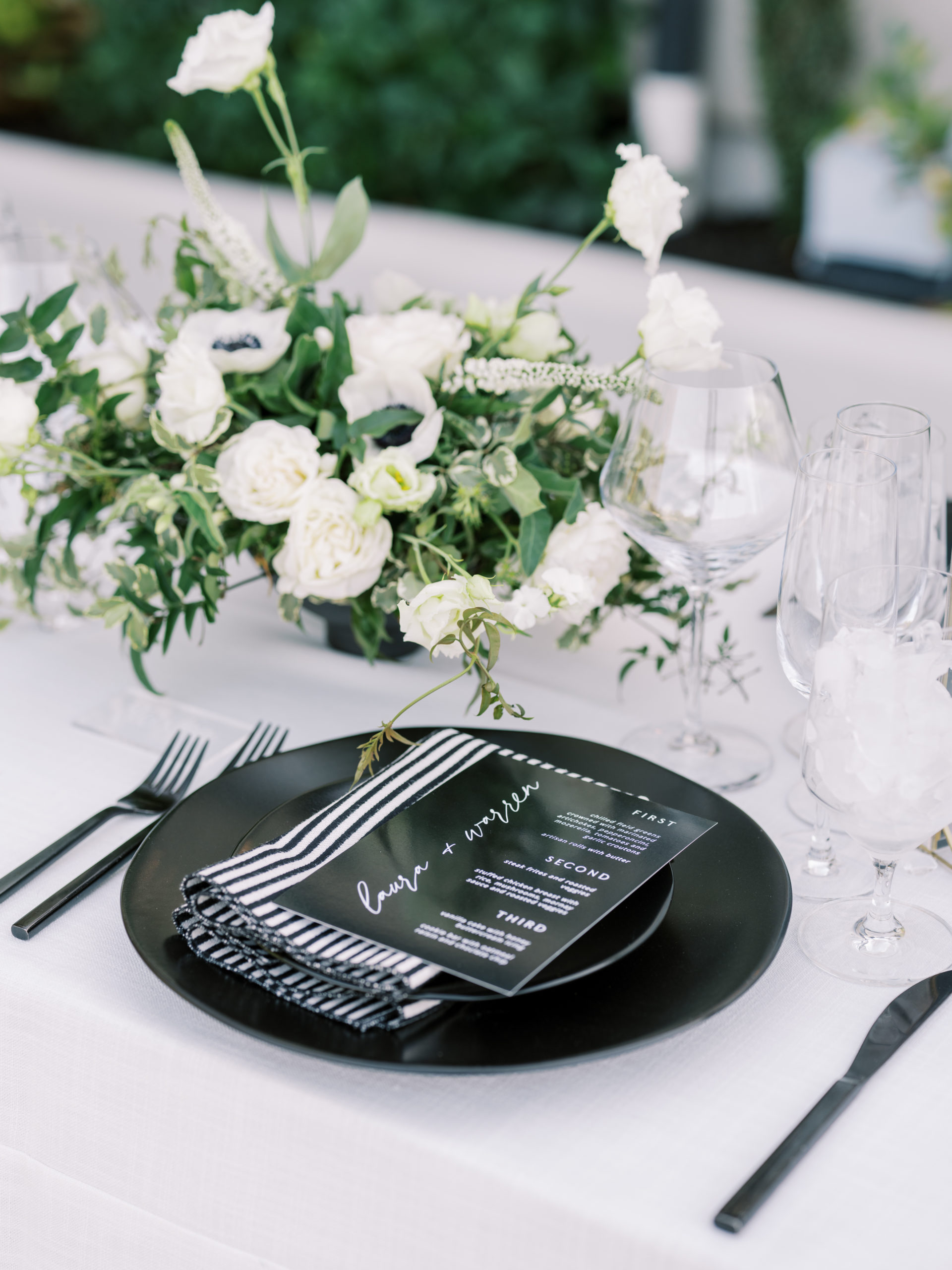 black and white California Private Estate Wedding style by mirelle carmichael