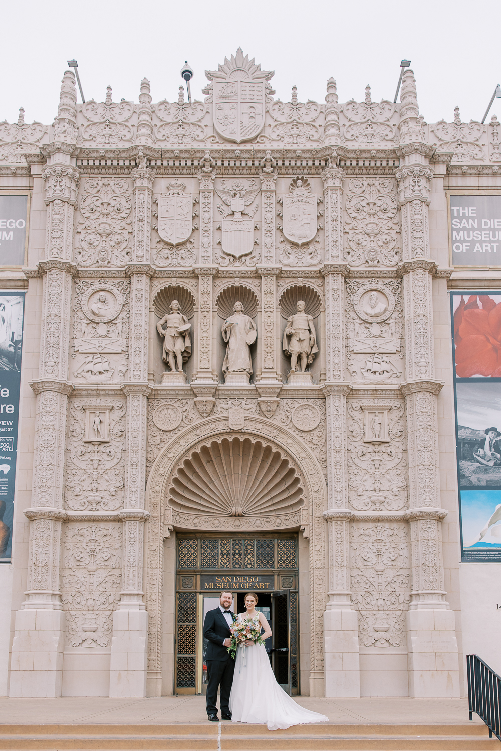 San Diego Museum of Art wedding entrance