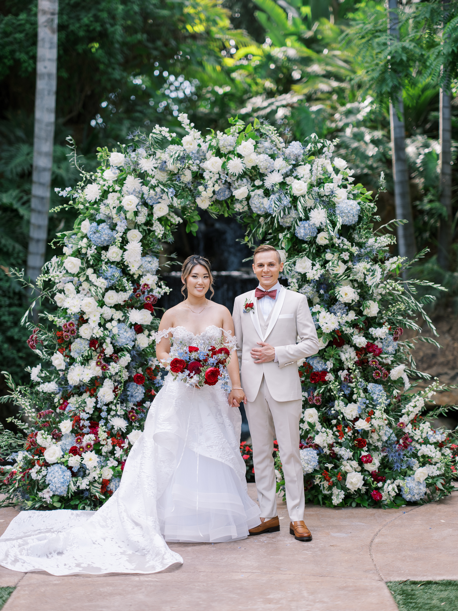 Lorraine Li and Saul Costa on their 2023 Grand Tradition Wedding day