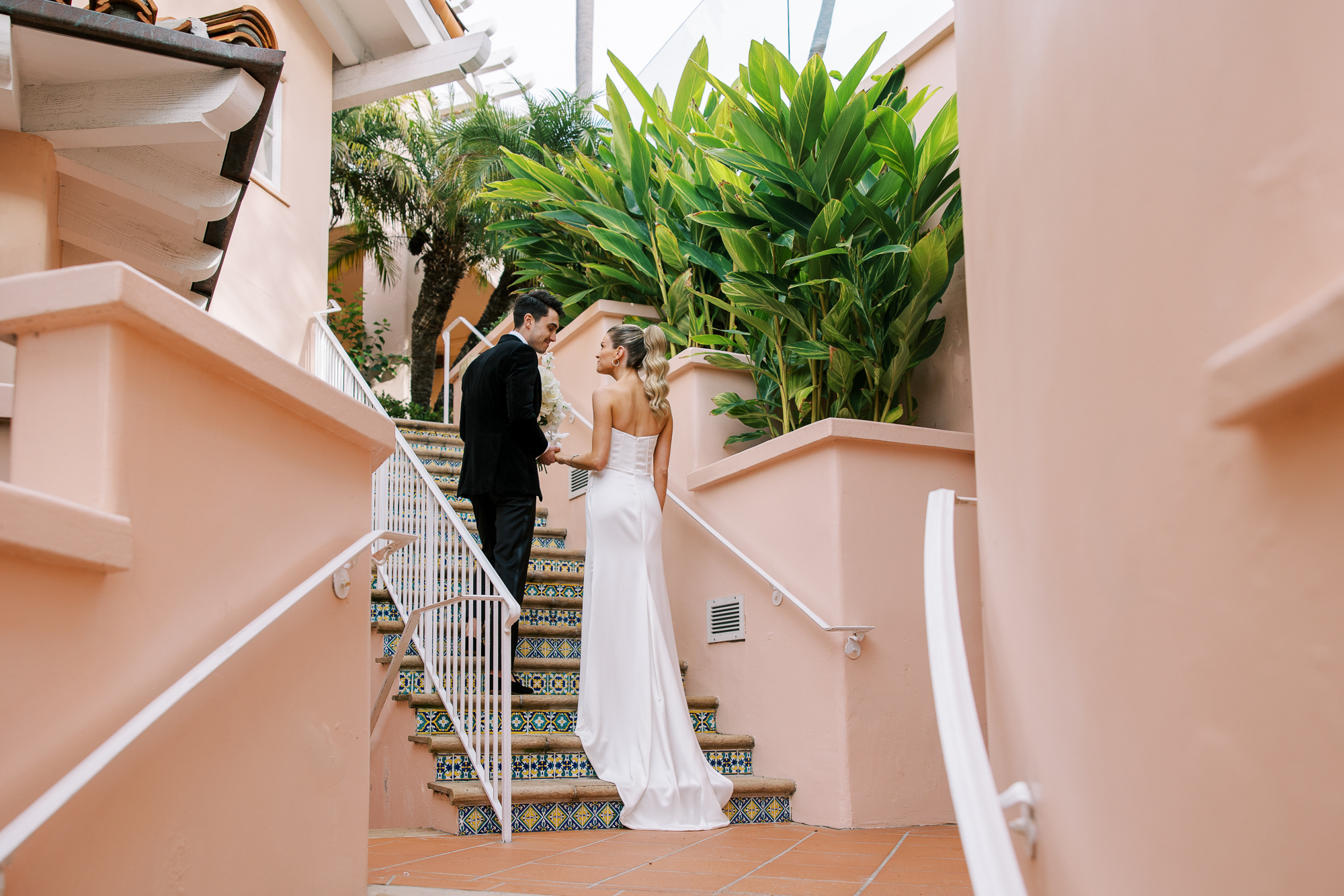 Mediterranean La Jolla hotel wedding