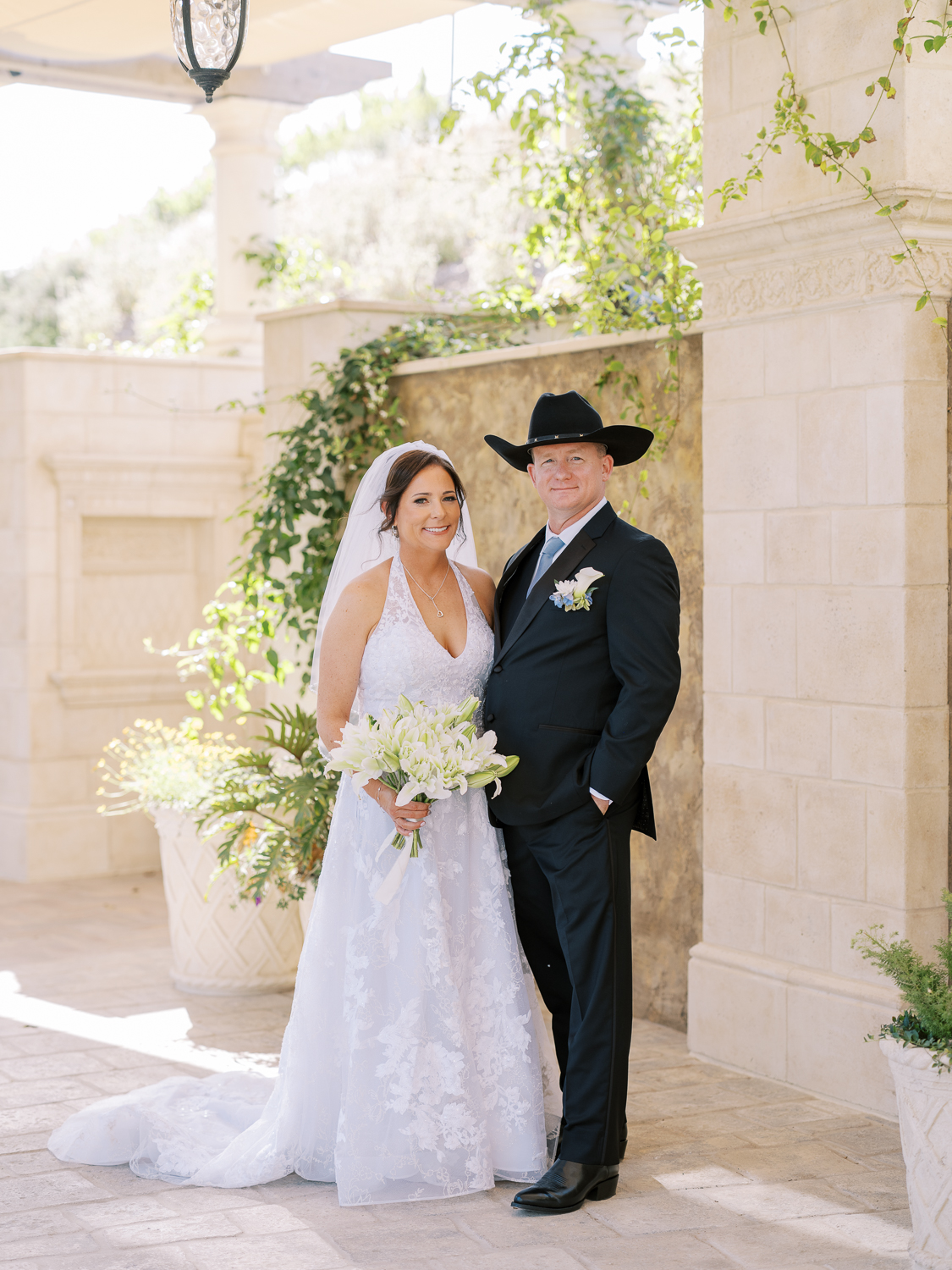 Editorial wedding photo at Europa Village in spring