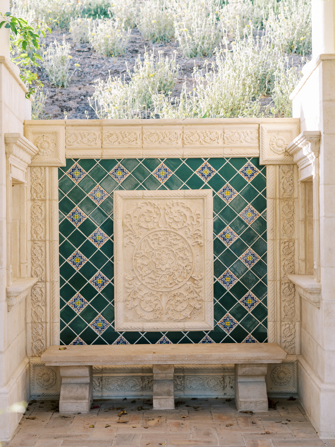 Southern California winery wedding inspiration with tile details

