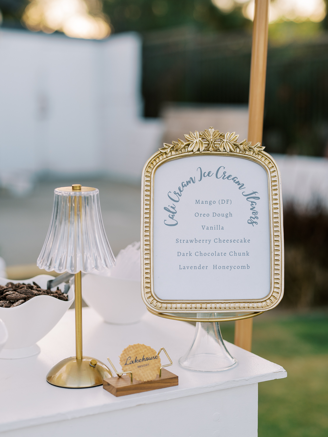 Cali Cream Ice Cream sets up a gorgeous display at Lakehouse Resort San Marcos 