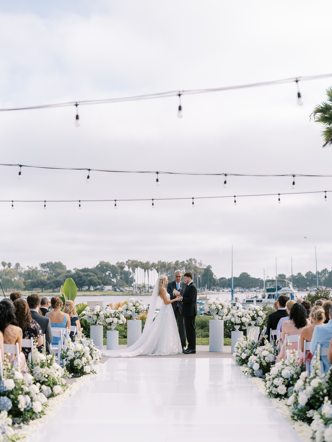 Paradise Point Resort ceremony overlooking the bay in San Diego