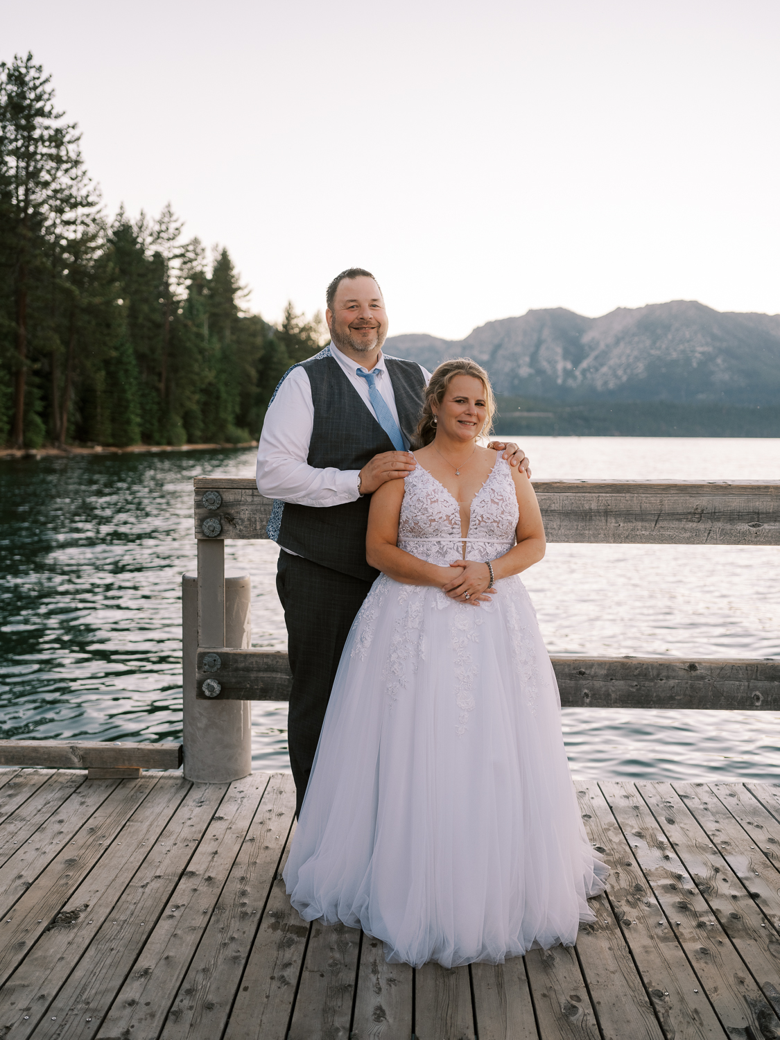 Valhalla wedding sunset at Lake Tahoe