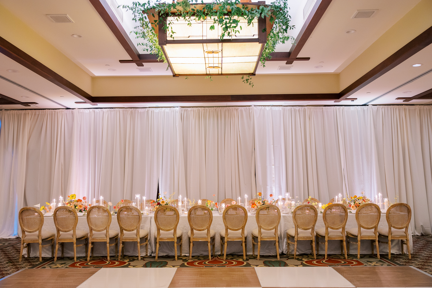Draping in Maurice Braun Ballroom at The Lodge at Torrey Pines
